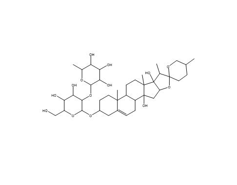 麦冬苷元-3-O-α-L-吡喃鼠李糖基（1→2）-β-D-吡喃葡萄糖苷 HPLC>98% 中药标准品 对照品