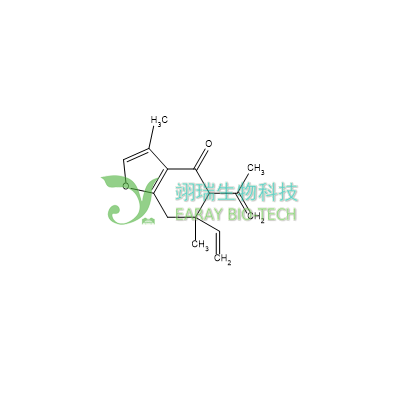 莪术酮，莪术呋喃烯酮 HPLC98% CAS  20493-56-5 中药对照品 分析标准品